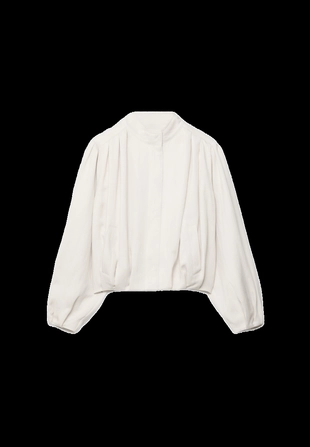 Куртка свободного кроя со складками- Заказать в России