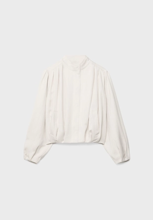 Куртка свободного кроя со складками- Заказать в России