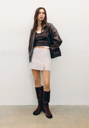 Юбка-шорты с боковым разрезом- Заказать в России