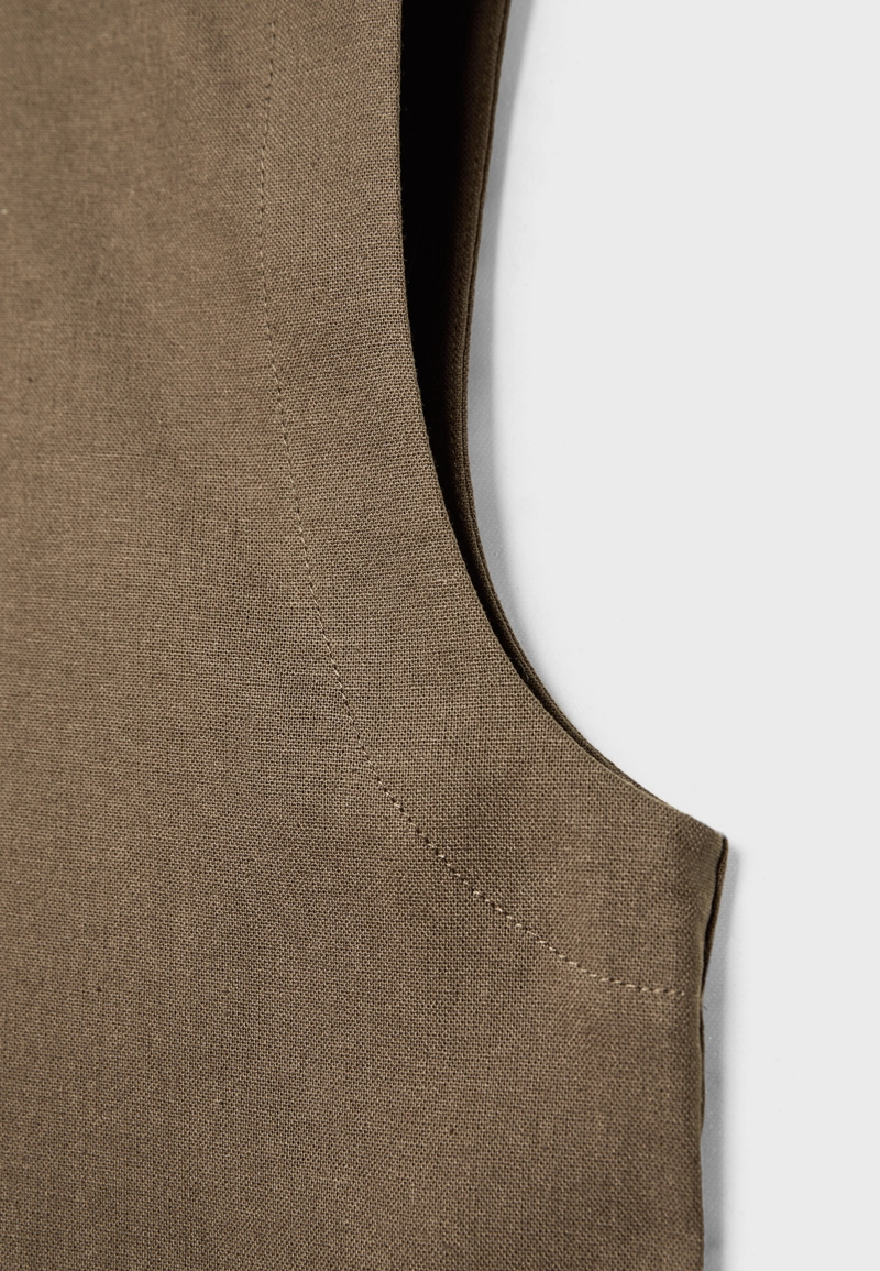 Топ-борцовка с эффектом льна