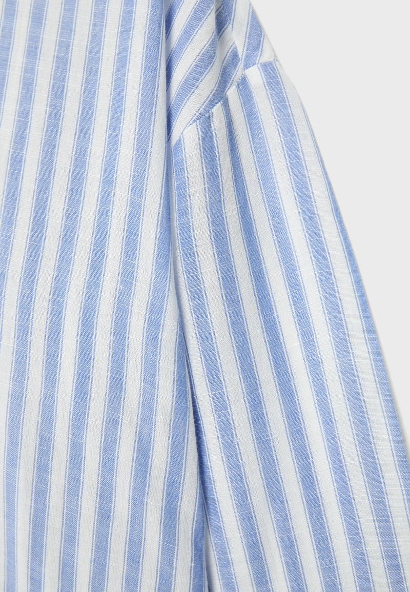 Рубашка с рукавом в стиле кимоно, эффект льна