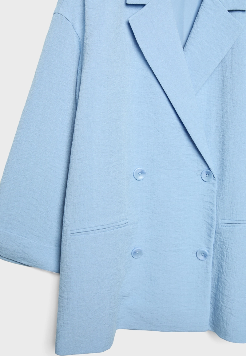 Свободный двубортный пиджак