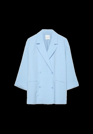 Свободный двубортный пиджак- Заказать в России