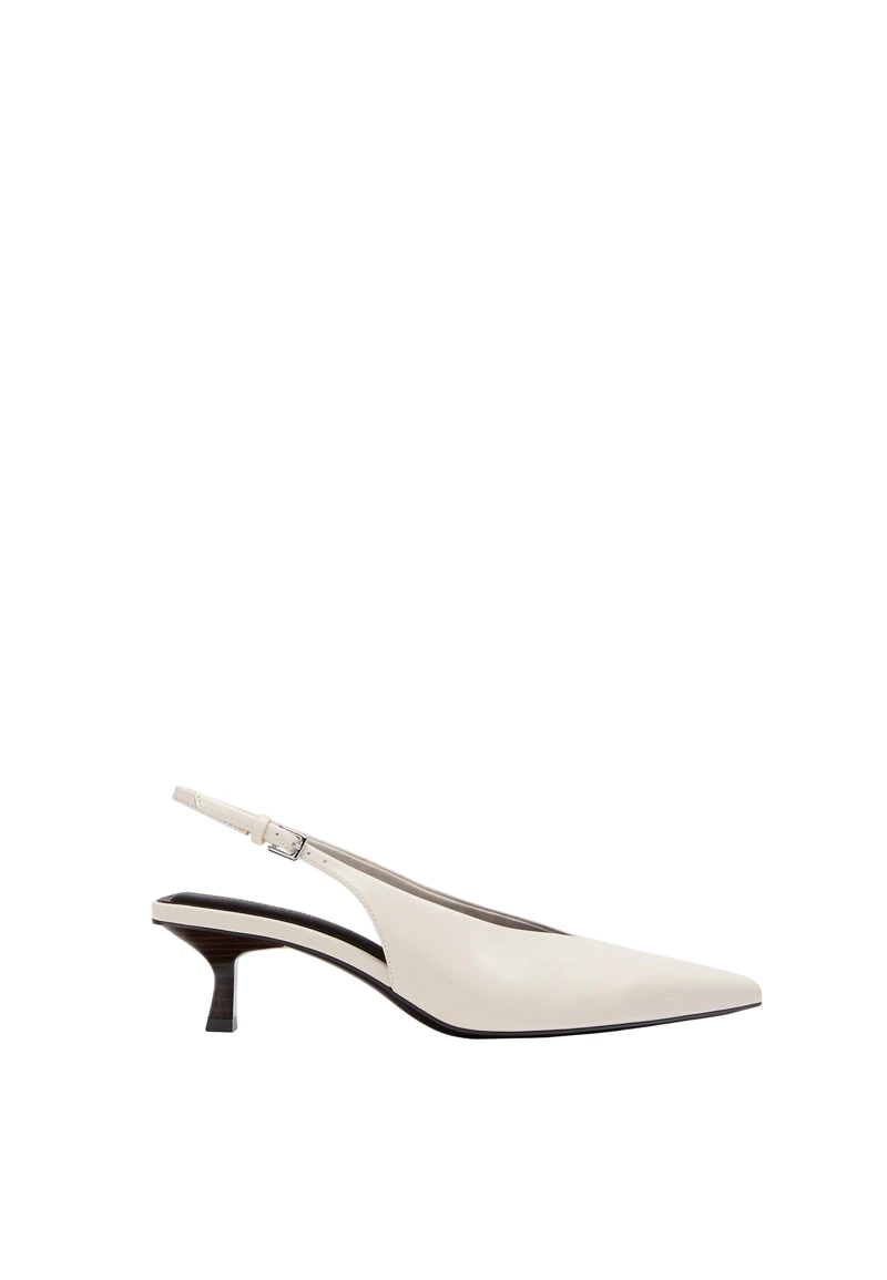 Туфли с V-образным вырезом на каблуке