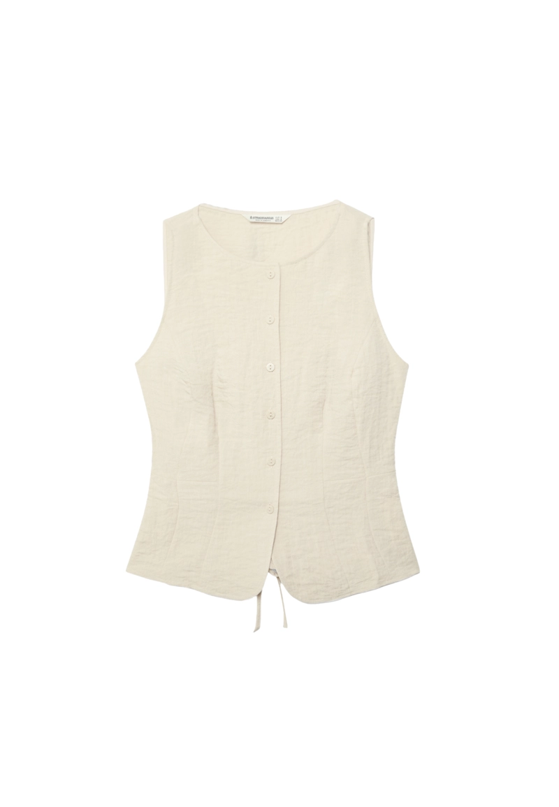 Жилет на пуговицах