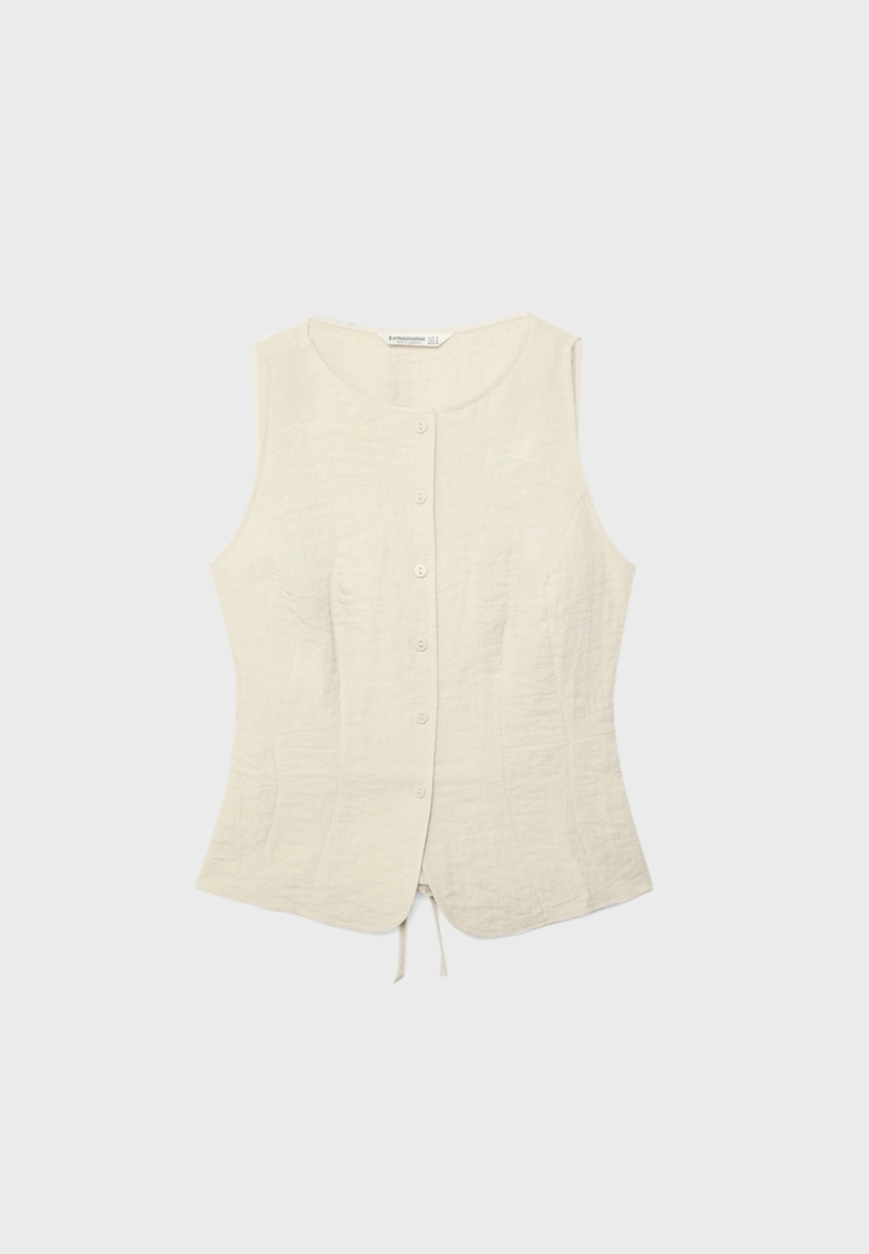 Жилет на пуговицах