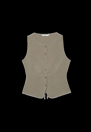 Жилет на пуговицах- Заказать в России