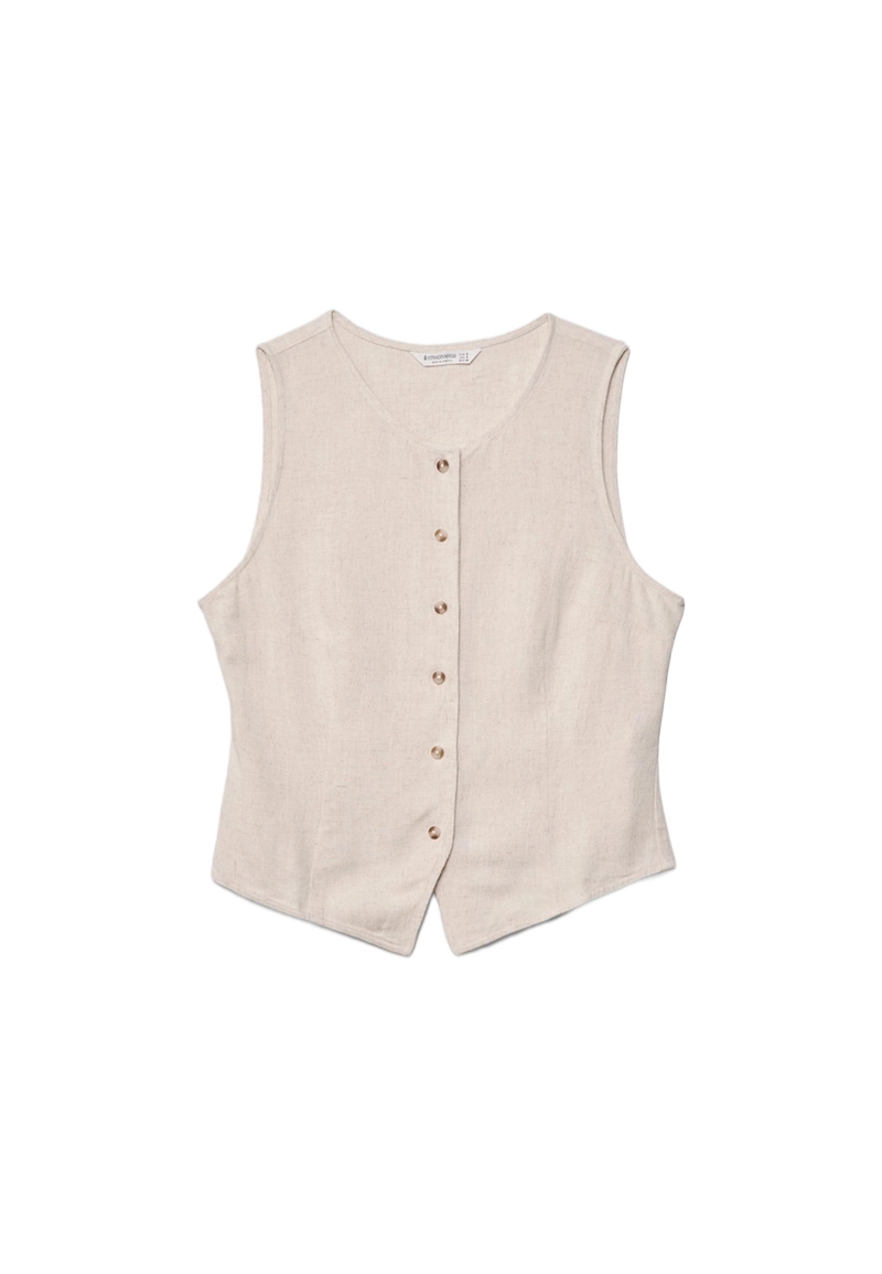 Топ без рукавов на пуговицах