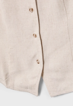 Топ без рукавов на пуговицах- Заказать в России