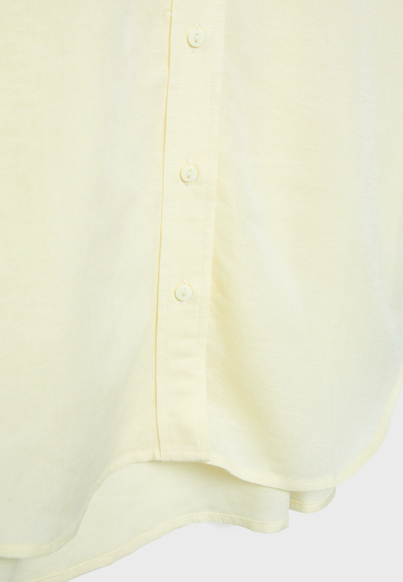 Рубашка свободного кроя с эффектом льняной ткани