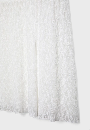 Юбка миди с кружевом и сборками- Заказать в России