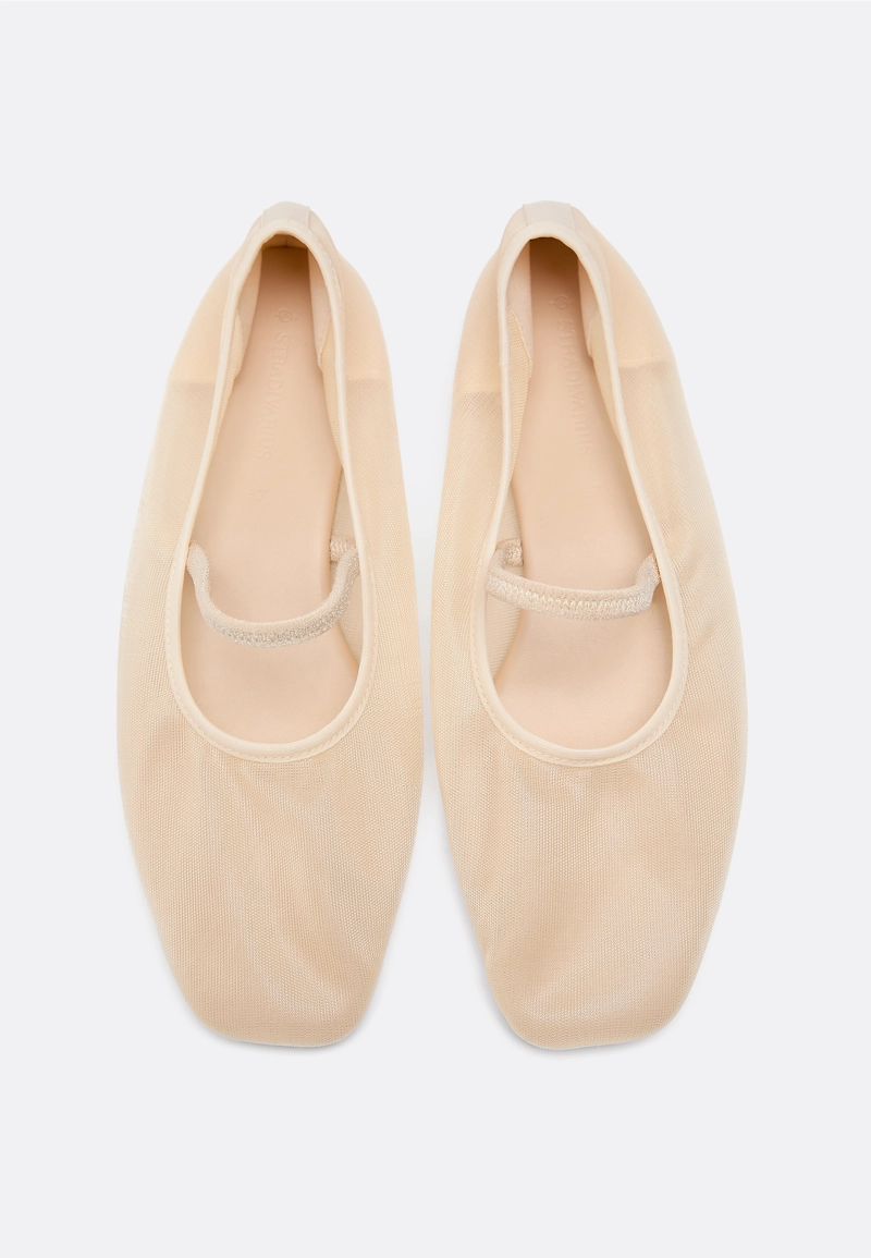 Балетки из сетки с эластичной резинкой