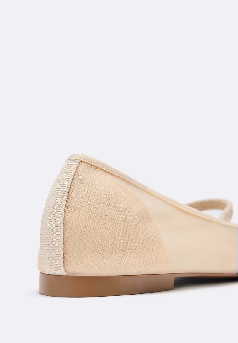 Балетки из сетки с эластичной резинкой