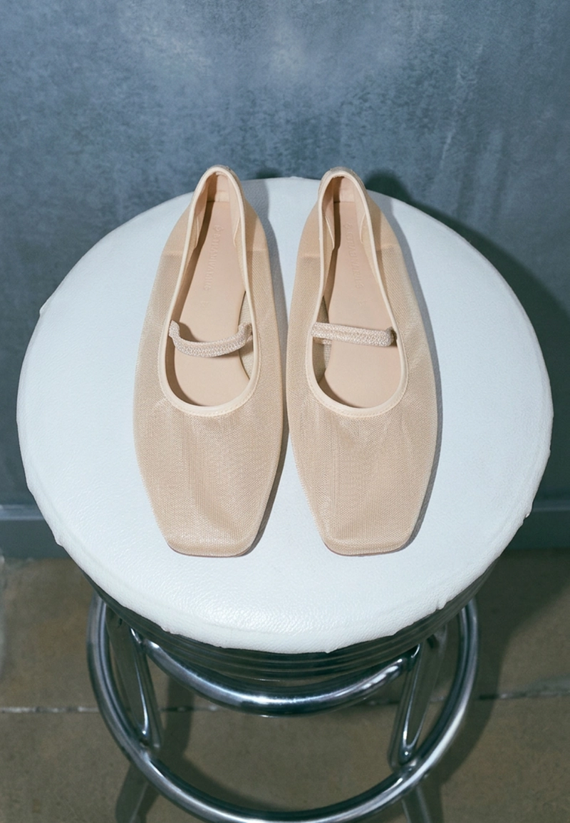 Балетки из сетки с эластичной резинкой