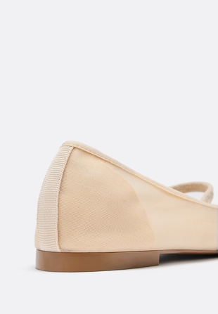 Балетки из сетки с эластичной резинкой- Заказать в России