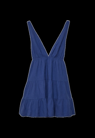 Короткое платье с V-образным вырезом- Заказать в России