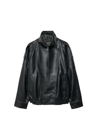 Объемная куртка-косуха из искусственной кожи- Заказать в России