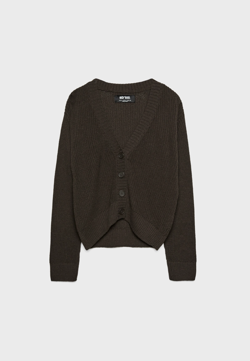 Вязаный кардиган на пуговицах