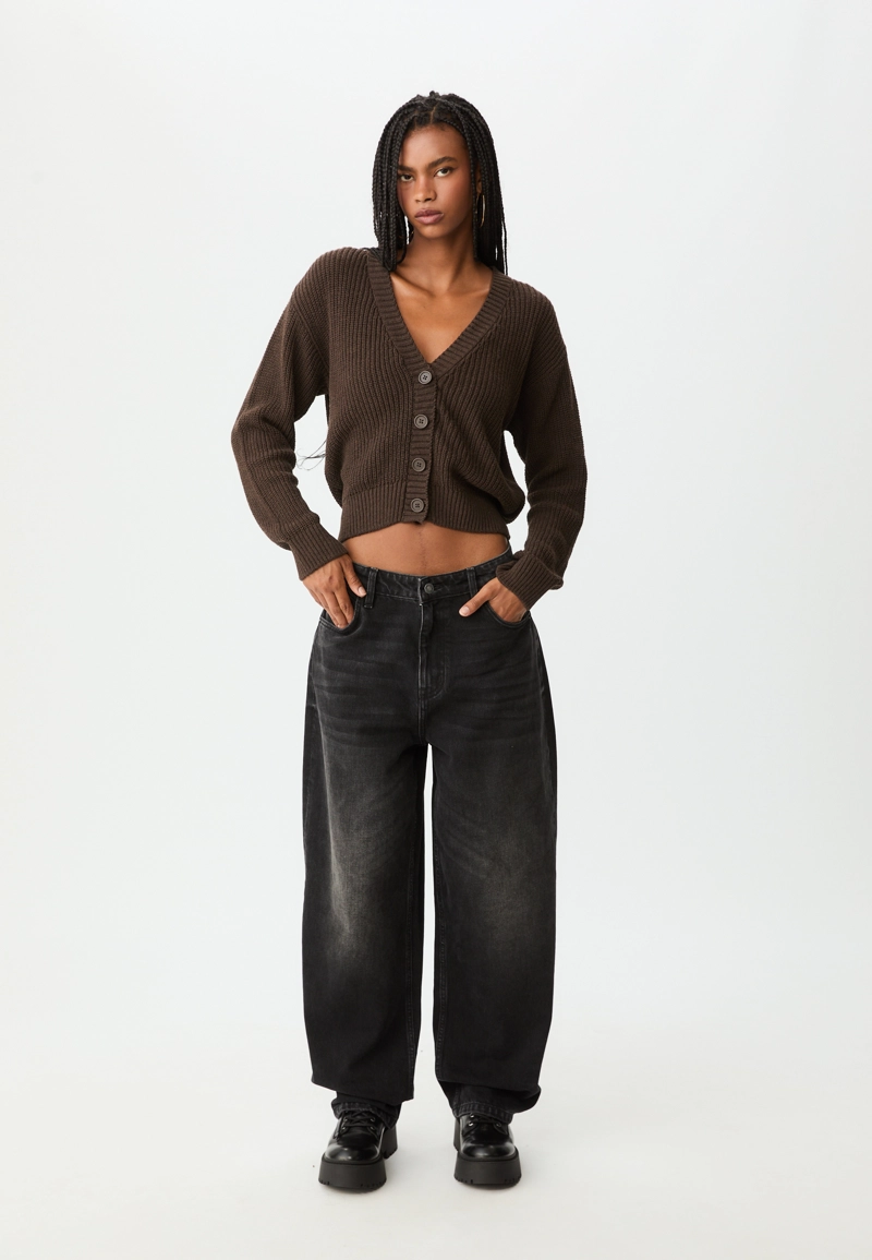 Вязаный кардиган на пуговицах