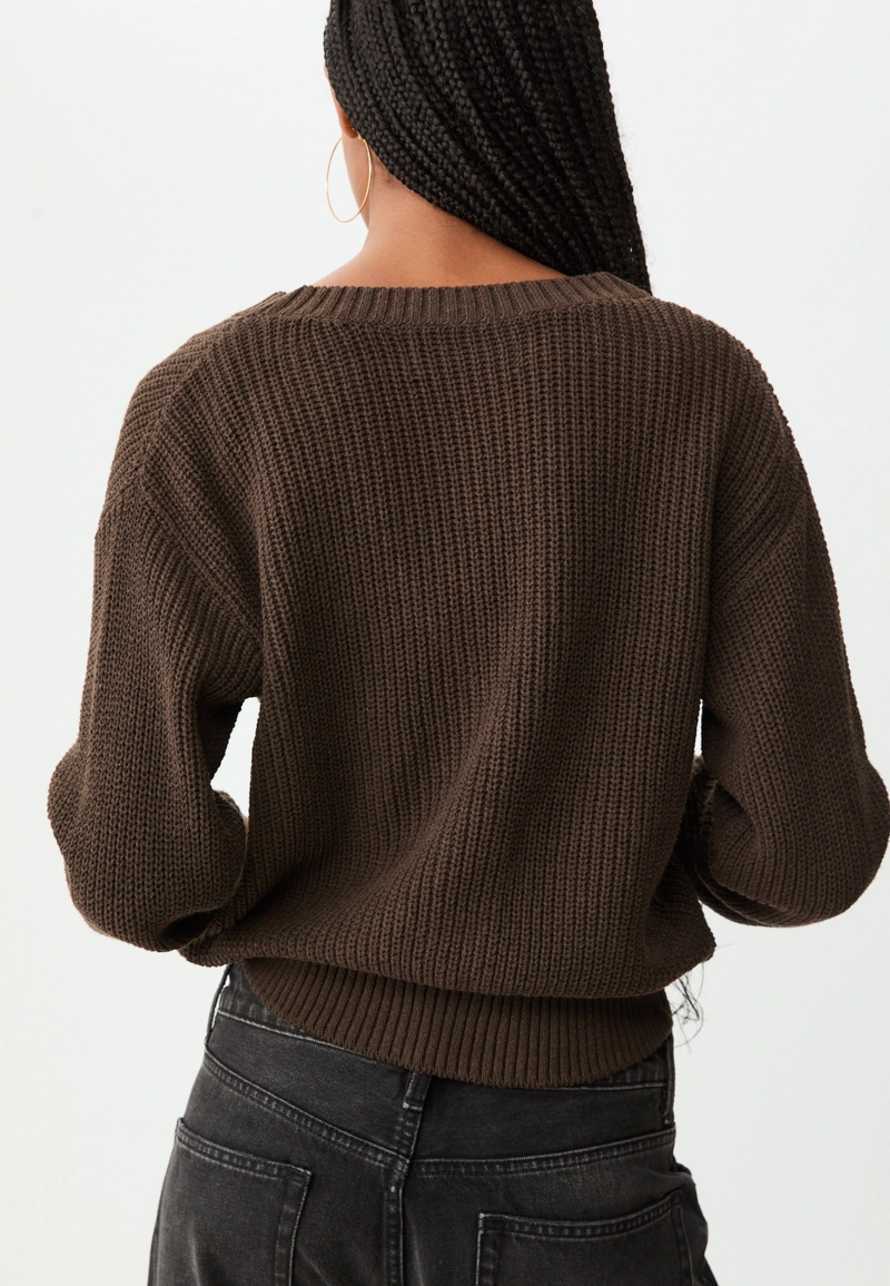 Вязаный кардиган на пуговицах