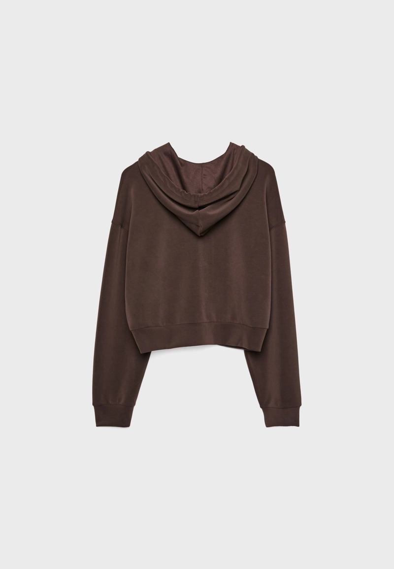 Толстовка на молнии из мягкой ткани