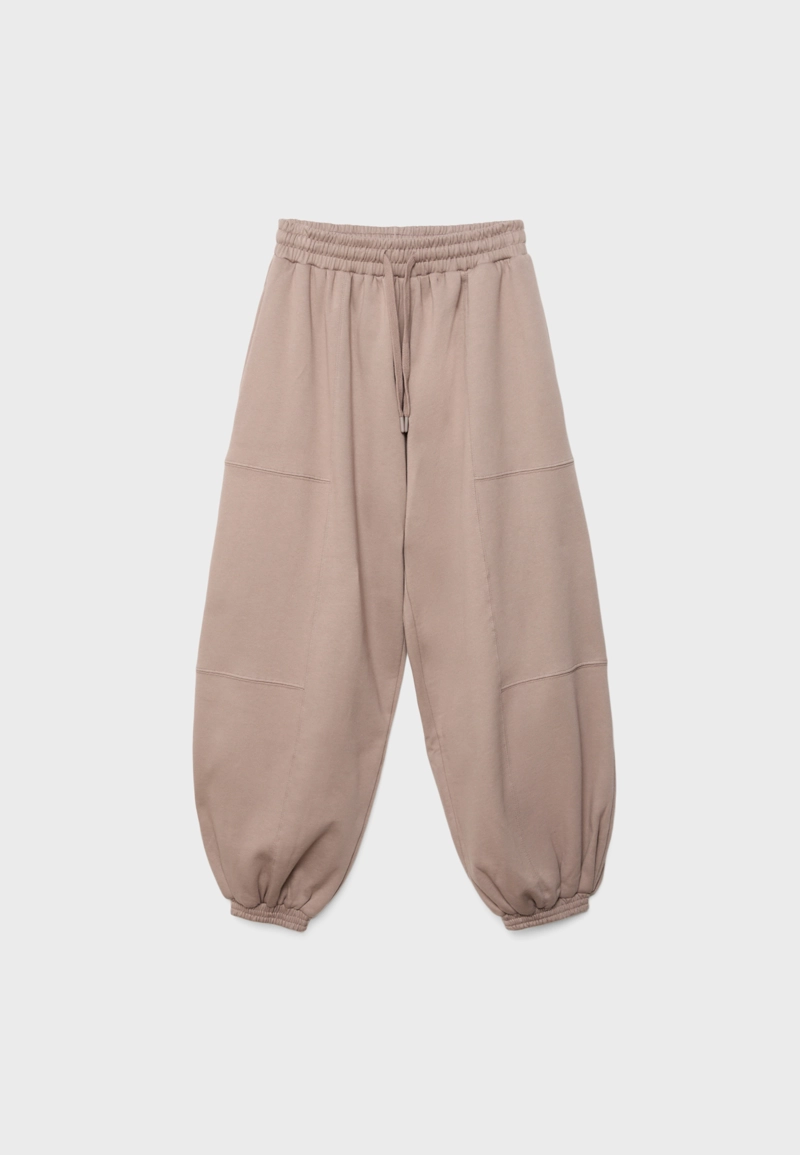 Брюки-джоггеры с рукавами-фонариками из флиса