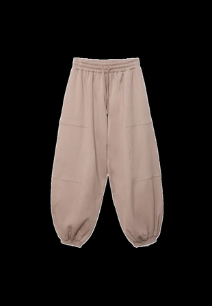 Брюки-джоггеры с рукавами-фонариками из флиса- Заказать в России