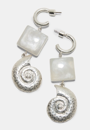 Длинные серьги-ракушки- Заказать в России