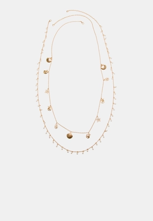 Колье-трансформер с мини-шармами на морскую тематику- Заказать в России