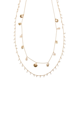 Колье-трансформер с мини-шармами на морскую тематику- Заказать в России