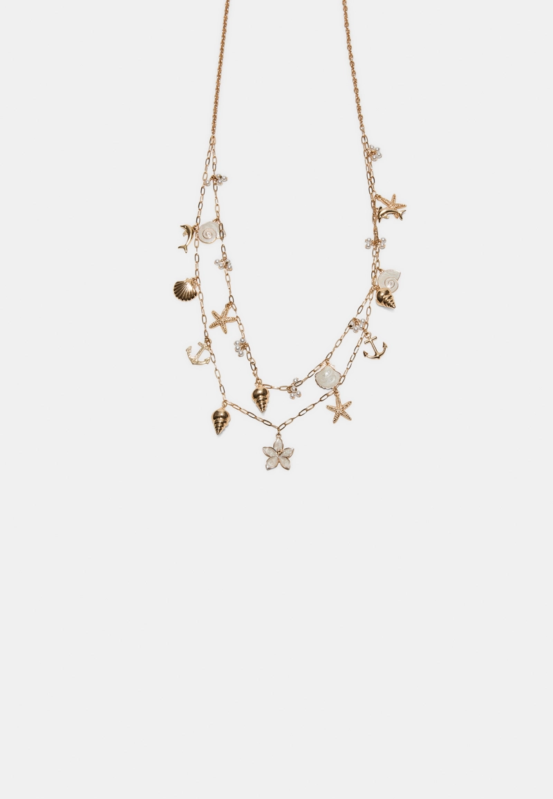 Колье-трансформер с морскими подвесками