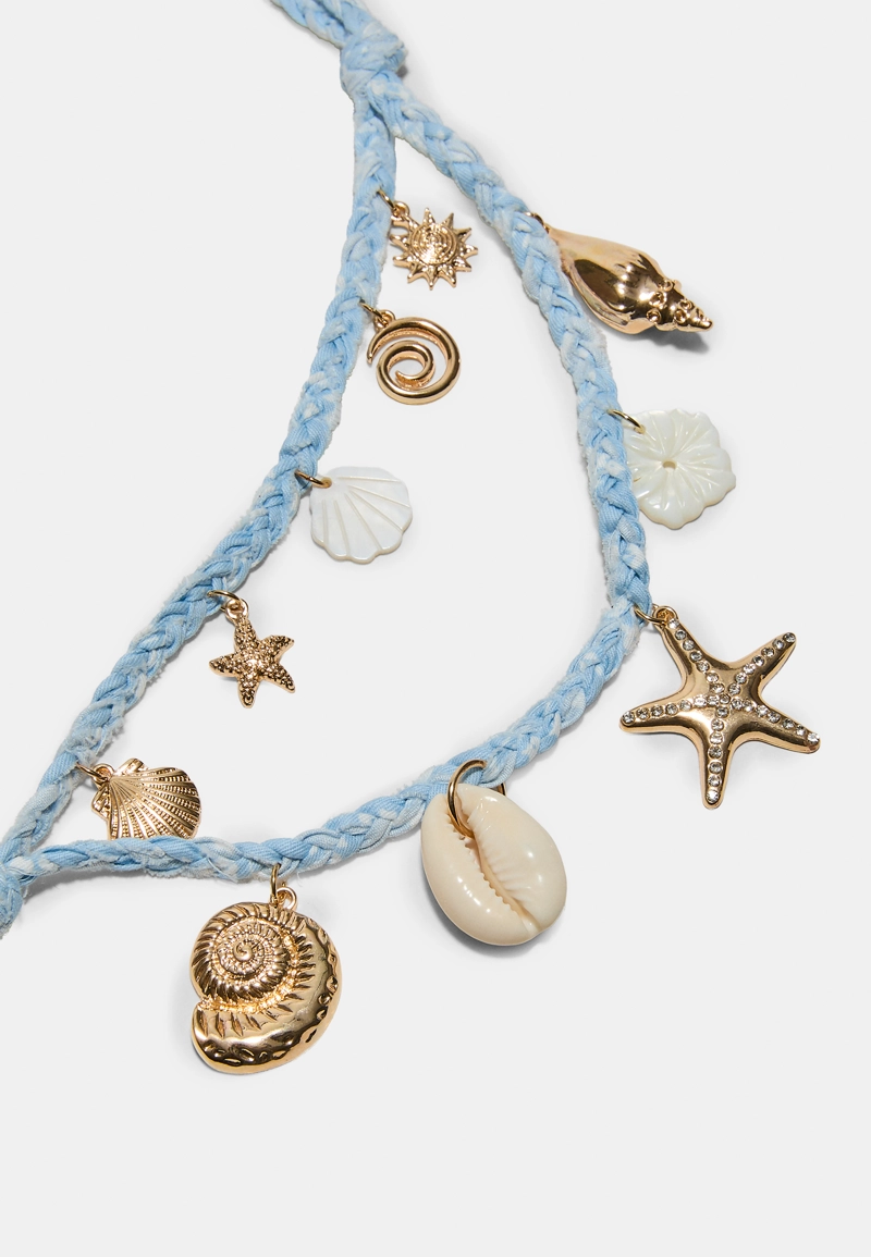 Набор из 2 колье с морскими подвесками