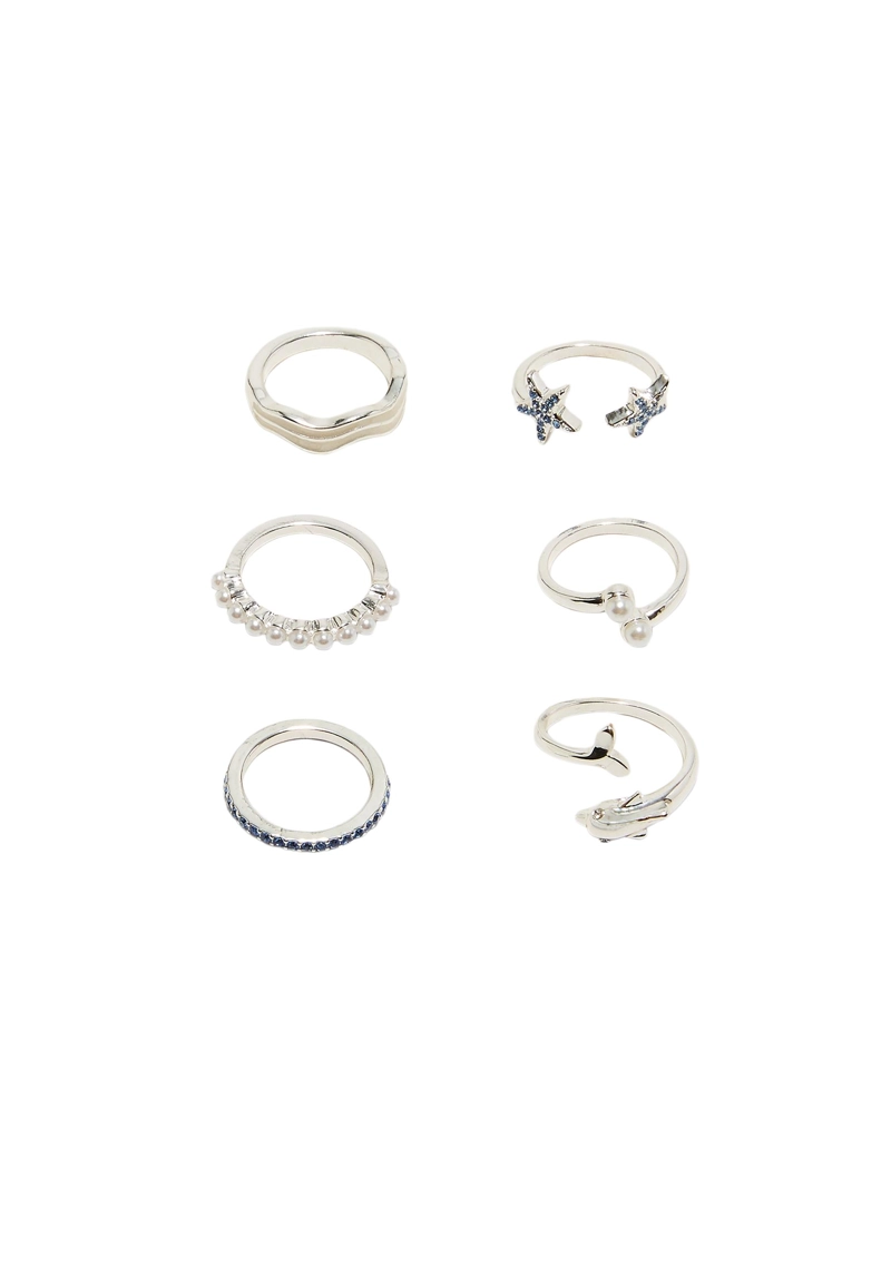 Набор из 5 колец «Море»