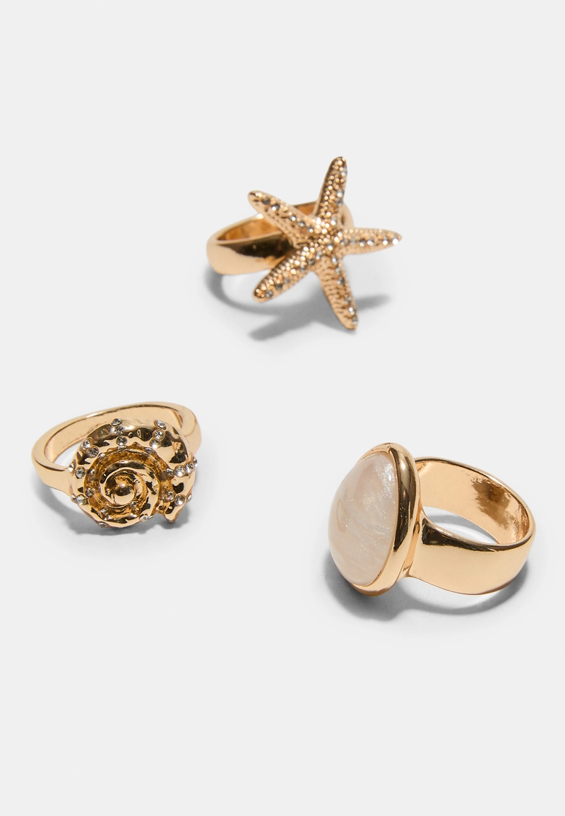 Набор из 5 колец «Море»