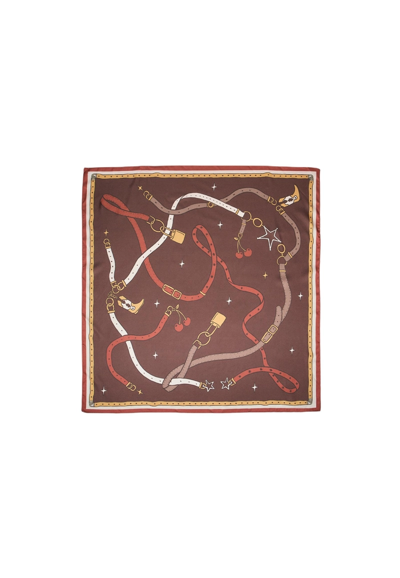 Платок с принтом в виде замков