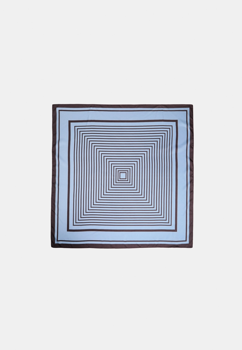 Платок в широкую полоску