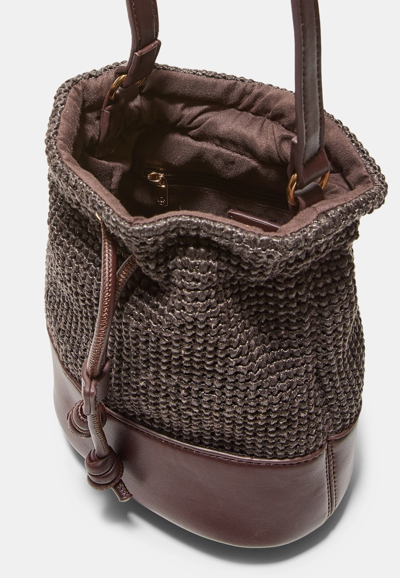 Комбинированная сумка-мешок крючком