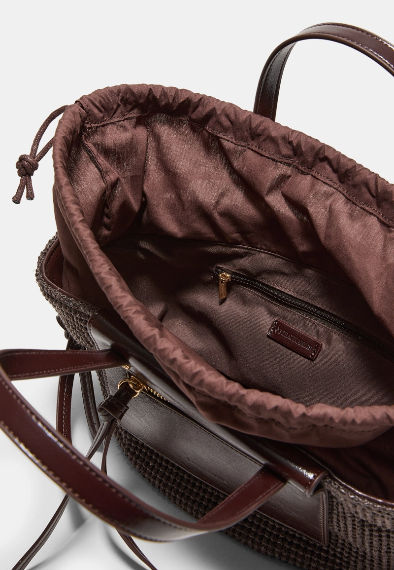 Сумка-корзина кроссбоди с эффектом кроше