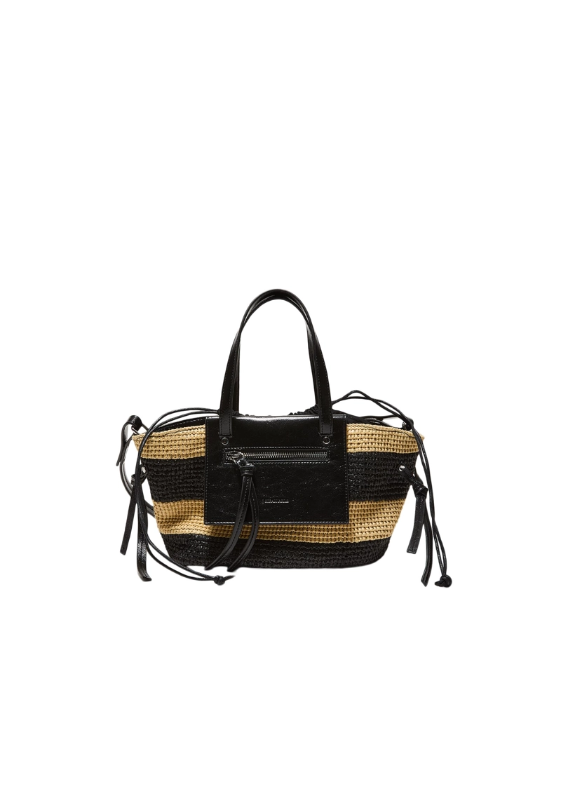 Сумка-корзина кроссбоди с эффектом кроше