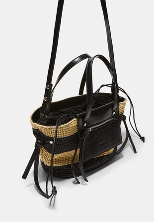 Сумка-корзина кроссбоди с эффектом кроше- Заказать в России