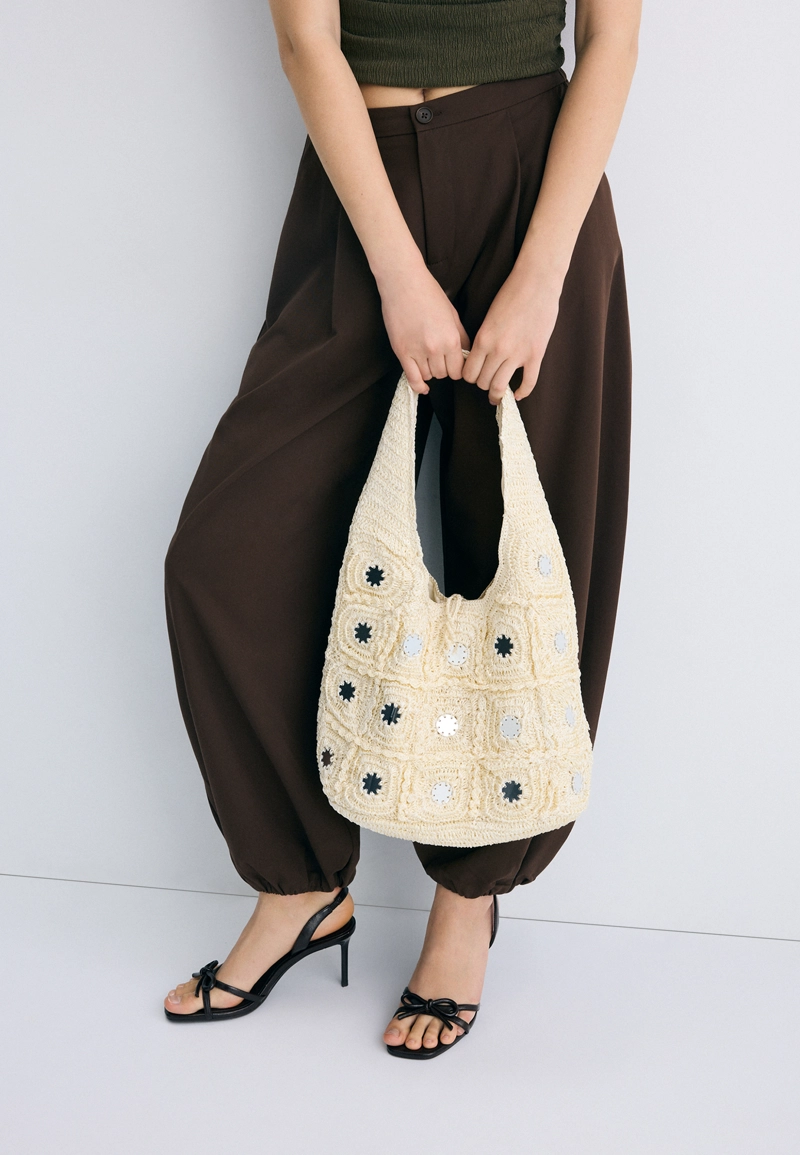 Большая сумка на плечо с зеркалами