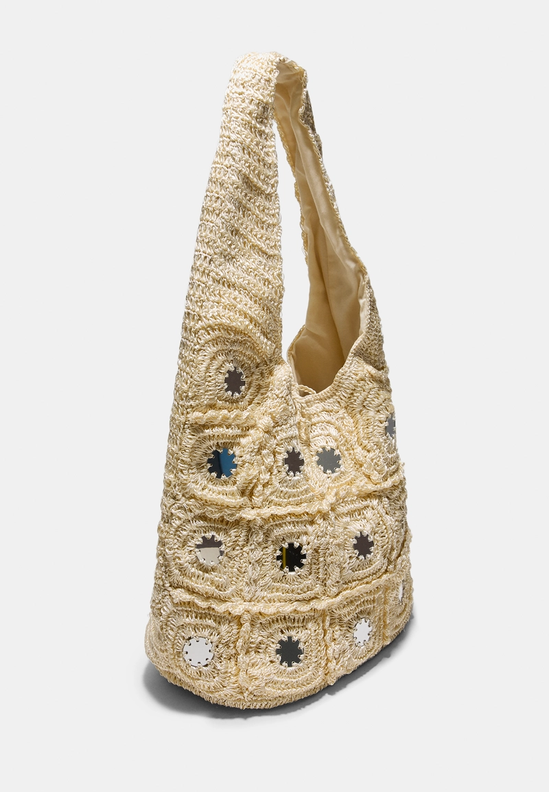 Большая сумка на плечо с зеркалами