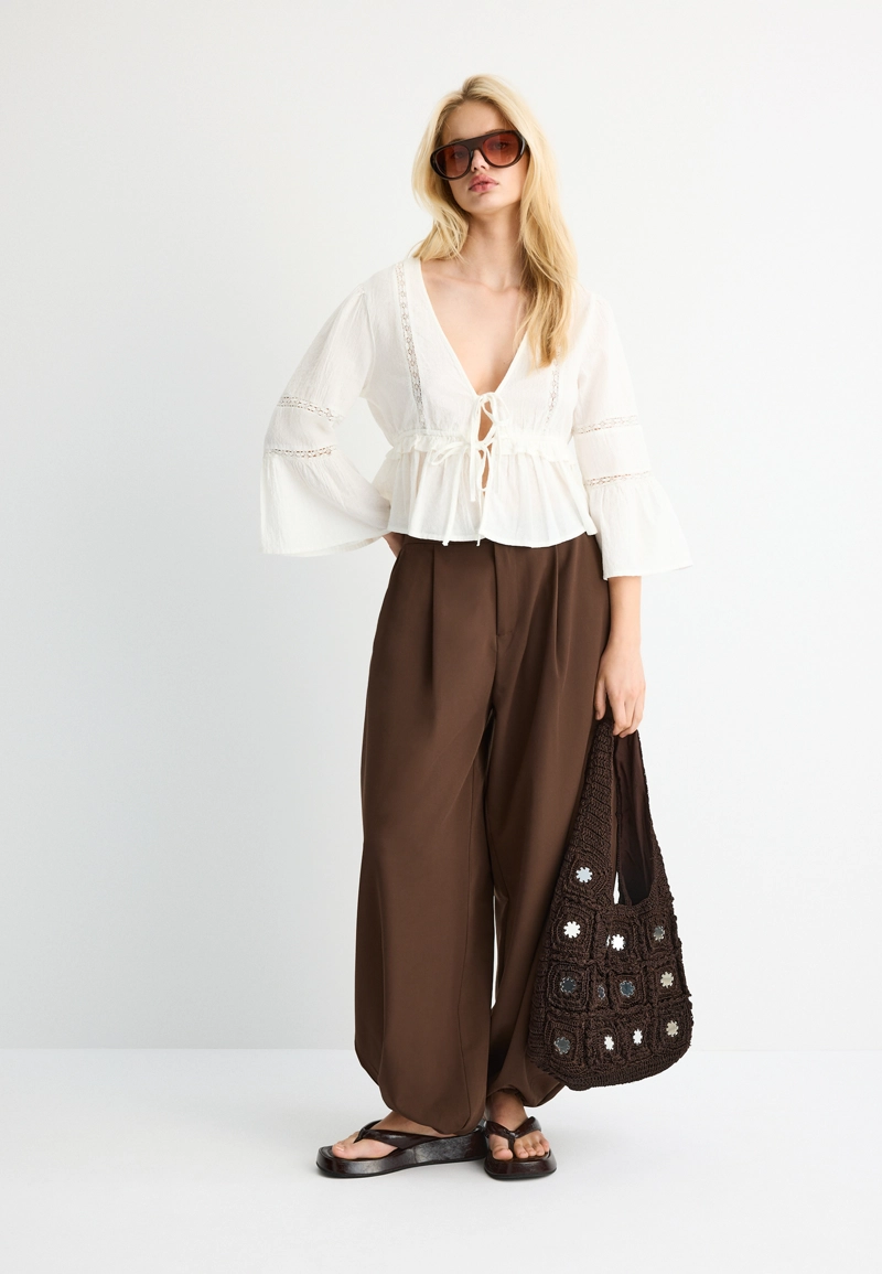 Большая сумка на плечо с зеркалами