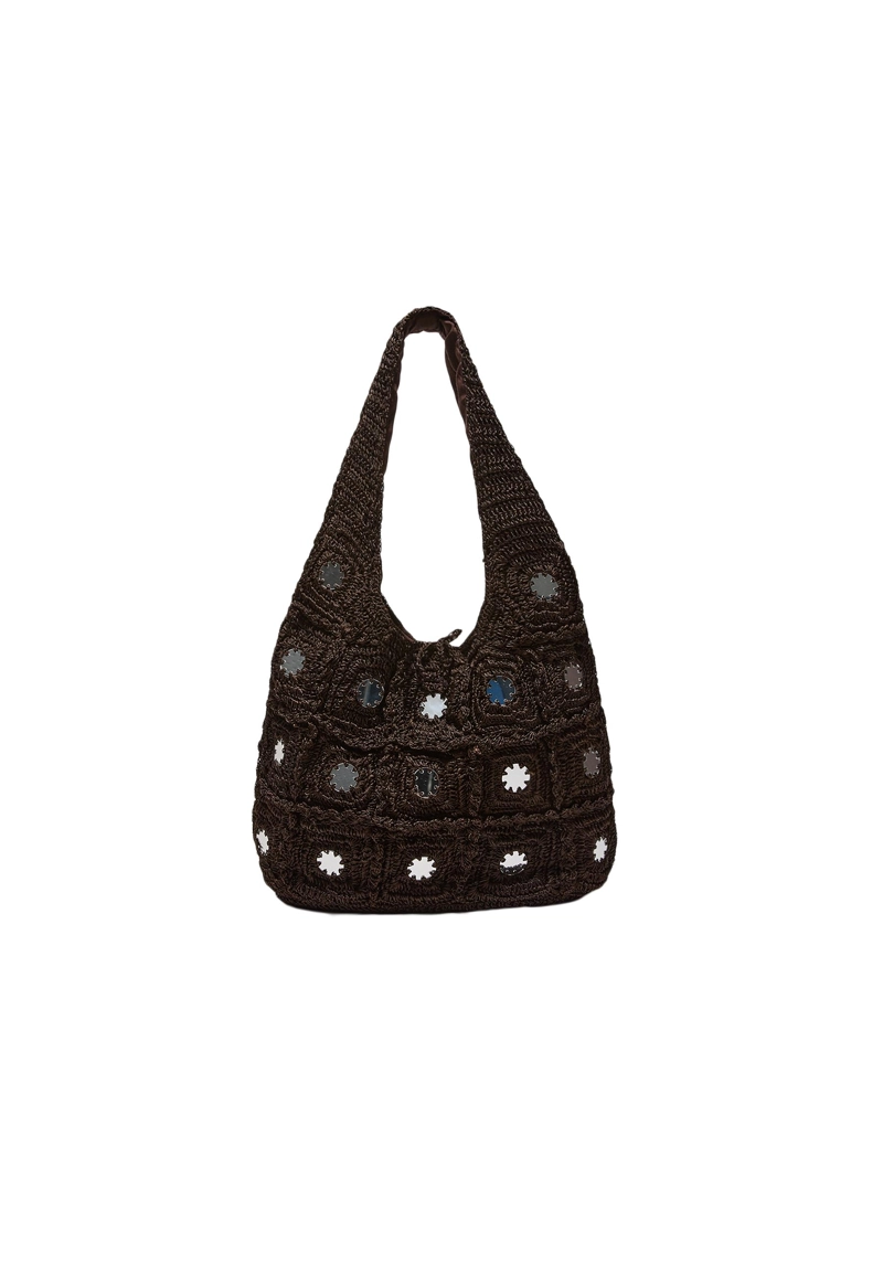 Большая сумка на плечо с зеркалами