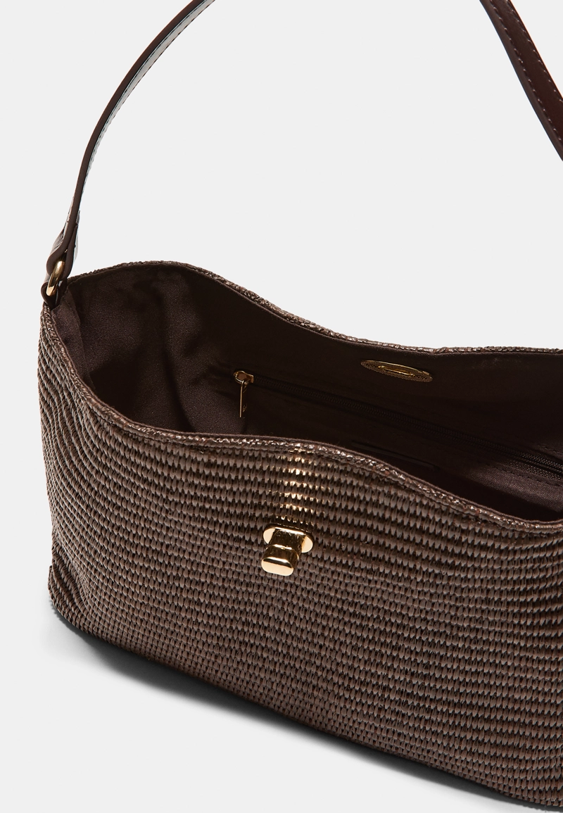 Сумка на плечо с металлическим крючком