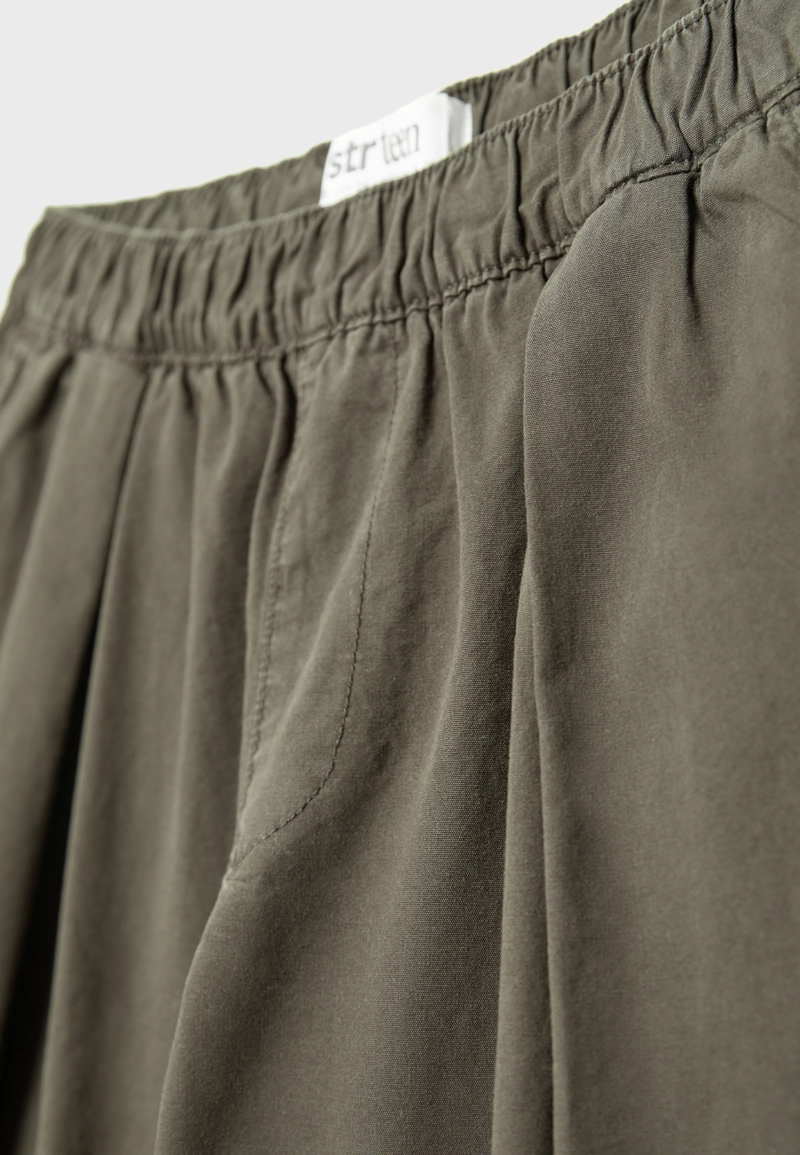 Брюки Barrel из поплина со стопперами