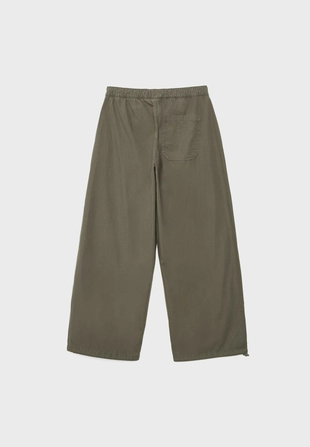 Брюки Barrel из поплина со стопперами- Заказать в России