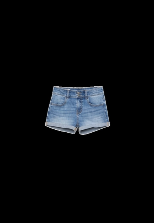 Джинсовые шорты с отворотами- Заказать в России