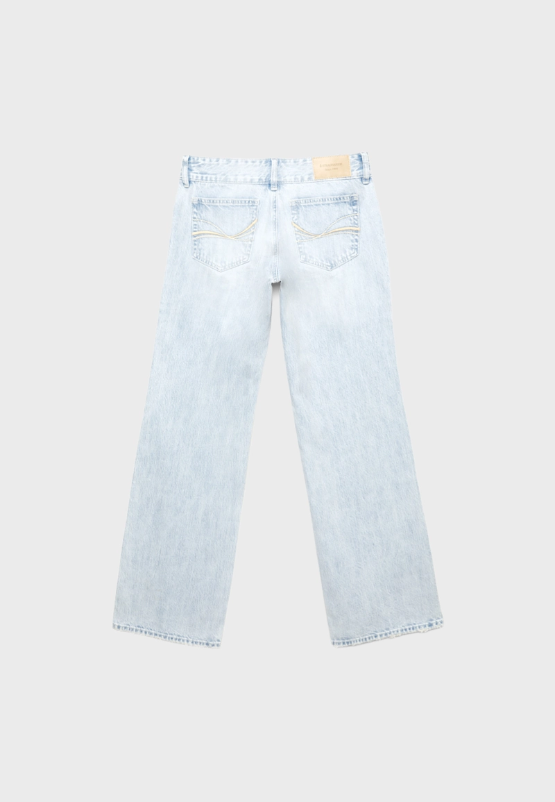 Джинсы с низкой посадкой, прямого кроя, с петлями для молотка