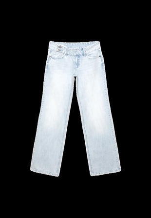 Джинсы с низкой посадкой, прямого кроя, с петлями для молотка- Заказать в России